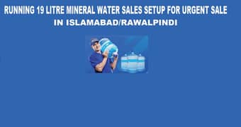 Running Mineral Water 19 litre Sales Setup for Urgent Sale