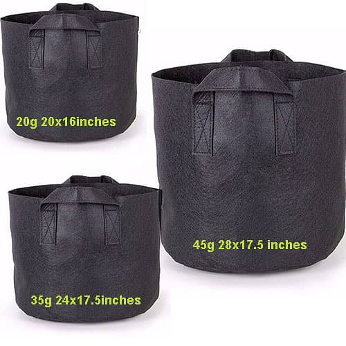 Large Fabric Grow Bag, 20 Gallons, 35 Gallons, 45 Gallons for Trees 0
