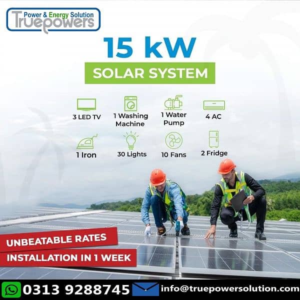 Solar Systems Industrial Commercial Residential  3KW to 50MW 1