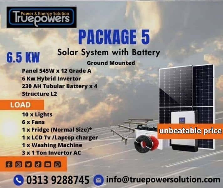 Solar Systems Industrial Commercial Residential  3KW to 50MW 5
