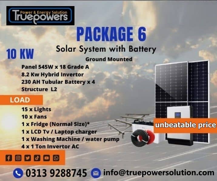Solar Systems Industrial Commercial Residential  3KW to 50MW 6