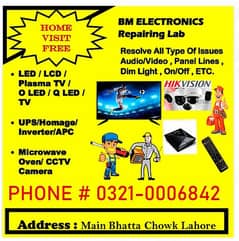 LED/LCD/Plazma TV/Homage/UPS/CCTV Camera/Fast Home Service