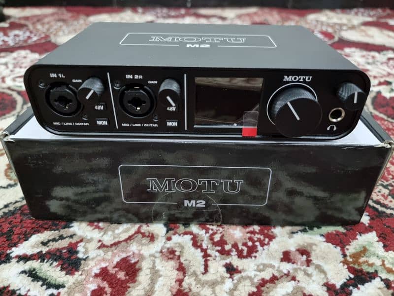 MOTU M2 2×2 USB  Audio Interface , Microphone, Mic, Sound card , Rode 1
