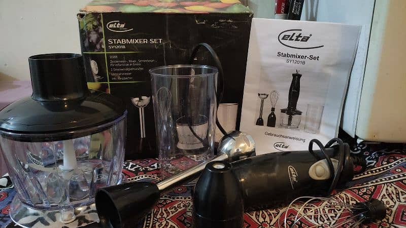 Hand blender, mini chopper and mixer set 0