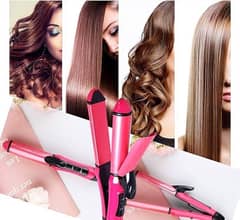 2 in 1 hair Straightener And Curler.