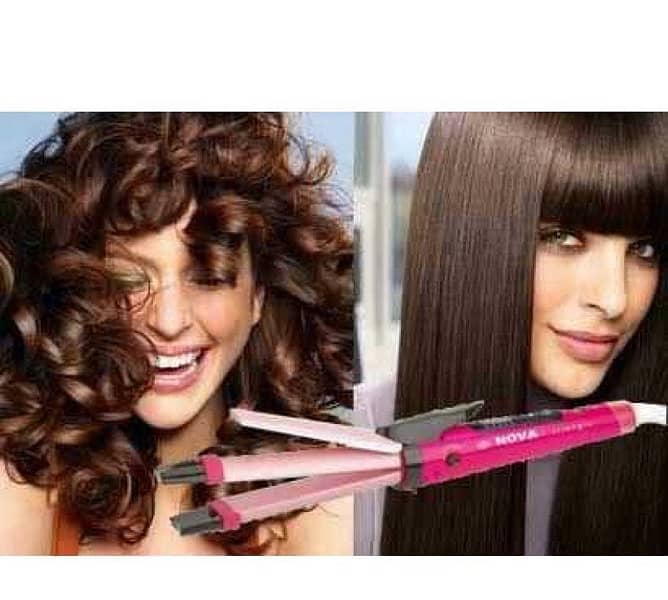 2 in 1 hair Straightener And Curler. 2