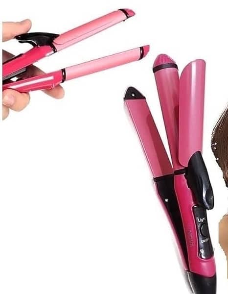 2 in 1 hair Straightener And Curler. 3