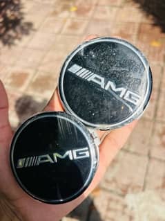 Mercedes AMG Design Wheel Cups 75MM 2 Piece Only