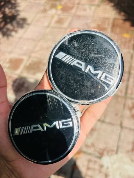 Mercedes AMG Design Wheel Cups 75MM 2 Piece Only 0