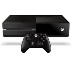 xbox one 500gb with 1 controllers with pre installed games