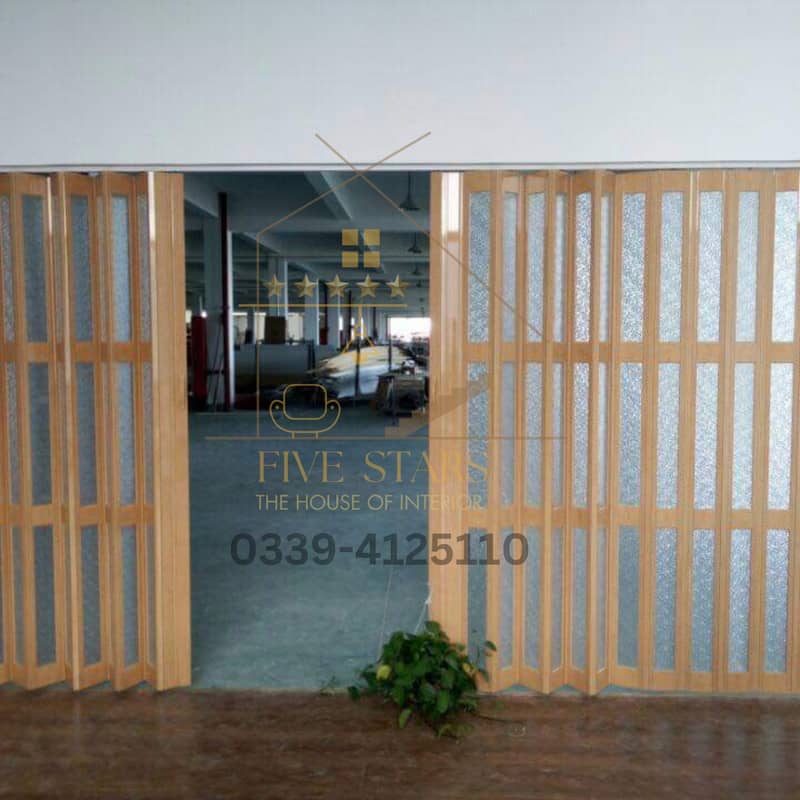 Modern and Durable PVC folding Partition Doors - Transform Your Space 1