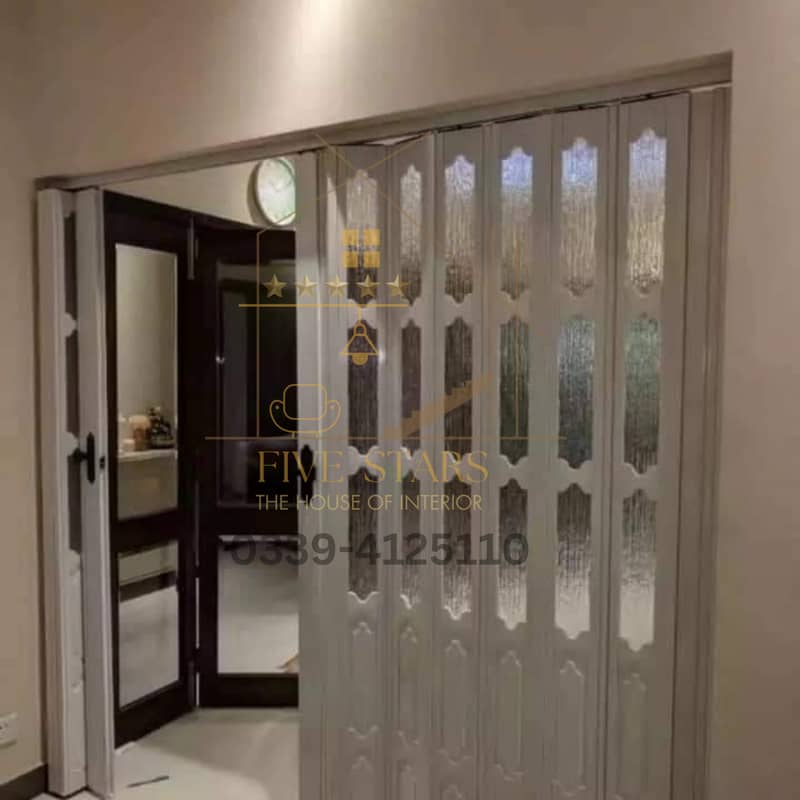 Modern and Durable PVC folding Partition Doors - Transform Your Space 4