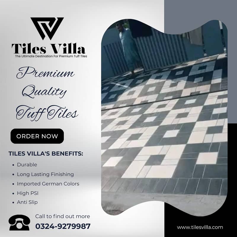 Car Porch Tiles / Tuff Tiles / Parking Tiles / Exterior Tiles 5