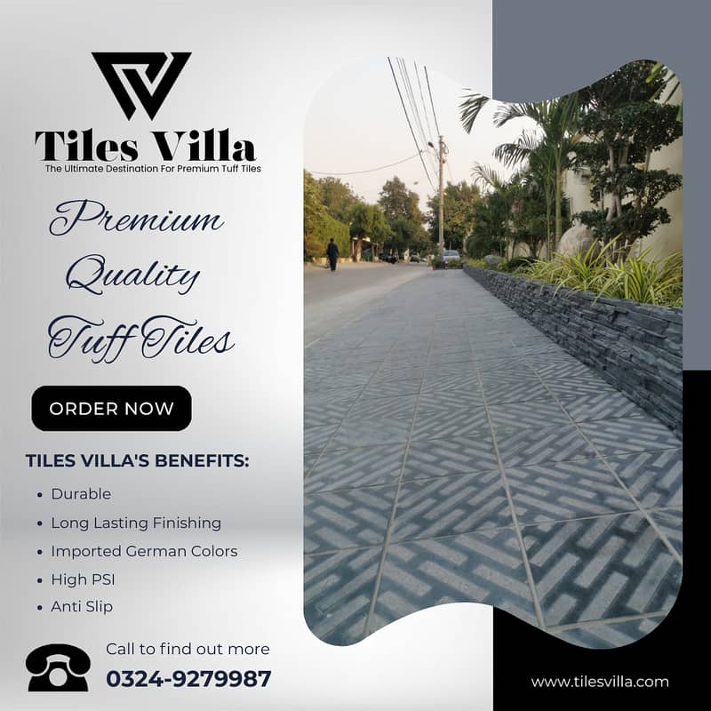 Car Porch Tiles / Tuff Tiles / Parking Tiles / Exterior Tiles 1