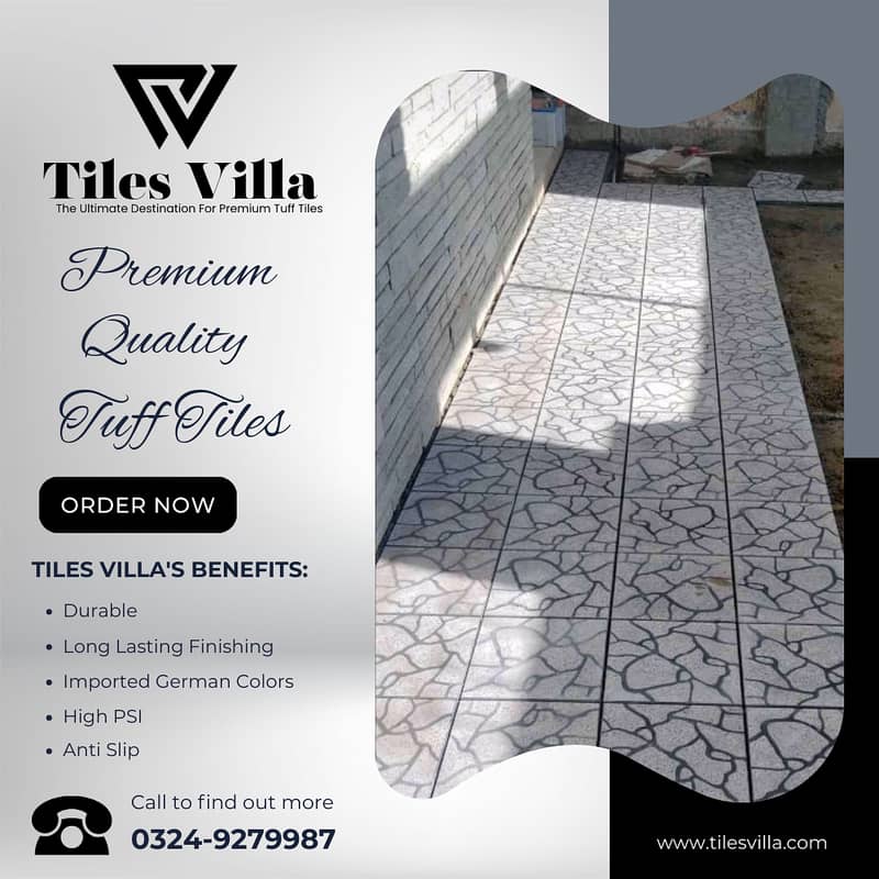 Car Porch Tiles / Tuff Tiles / Parking Tiles / Exterior Tiles 4