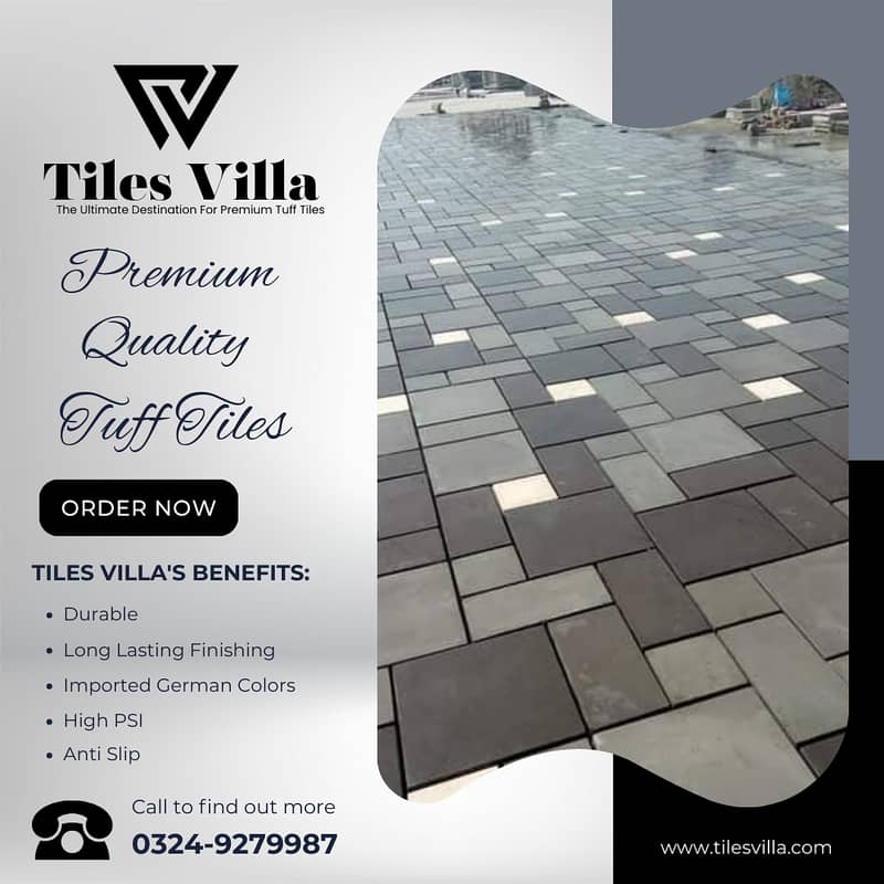 Car Porch Tiles / Tuff Tiles / Parking Tiles / Exterior Tiles 6