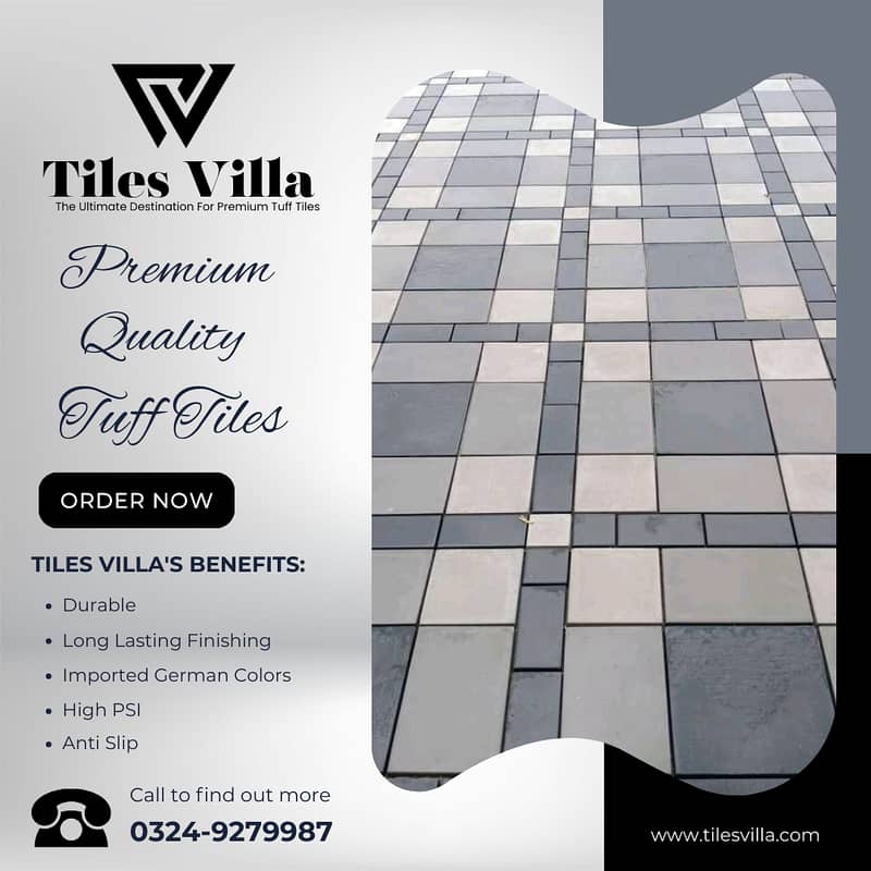 Car Porch Tiles / Tuff Tiles / Parking Tiles / Exterior Tiles 7