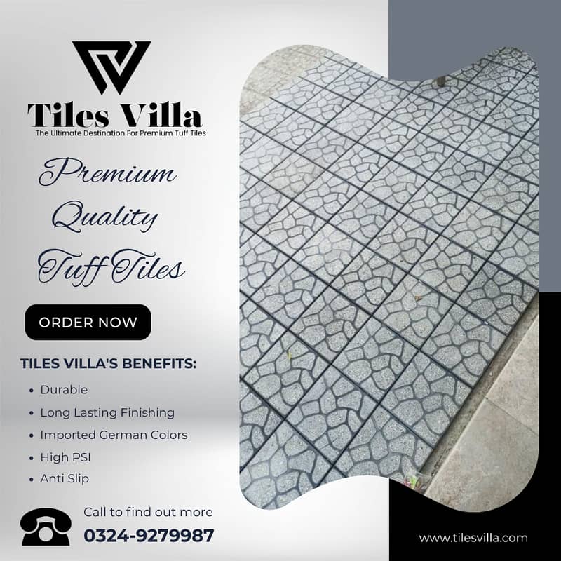 Car Porch Tiles / Tuff Tiles / Parking Tiles / Exterior Tiles 8