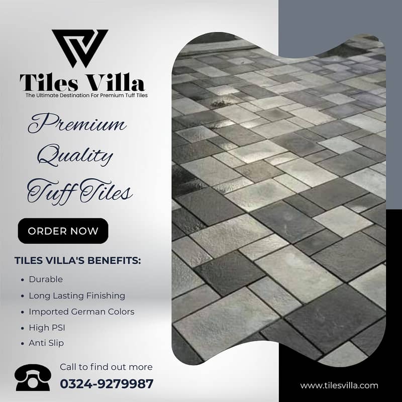 Car Porch Tiles / Tuff Tiles / Parking Tiles / Exterior Tiles 9