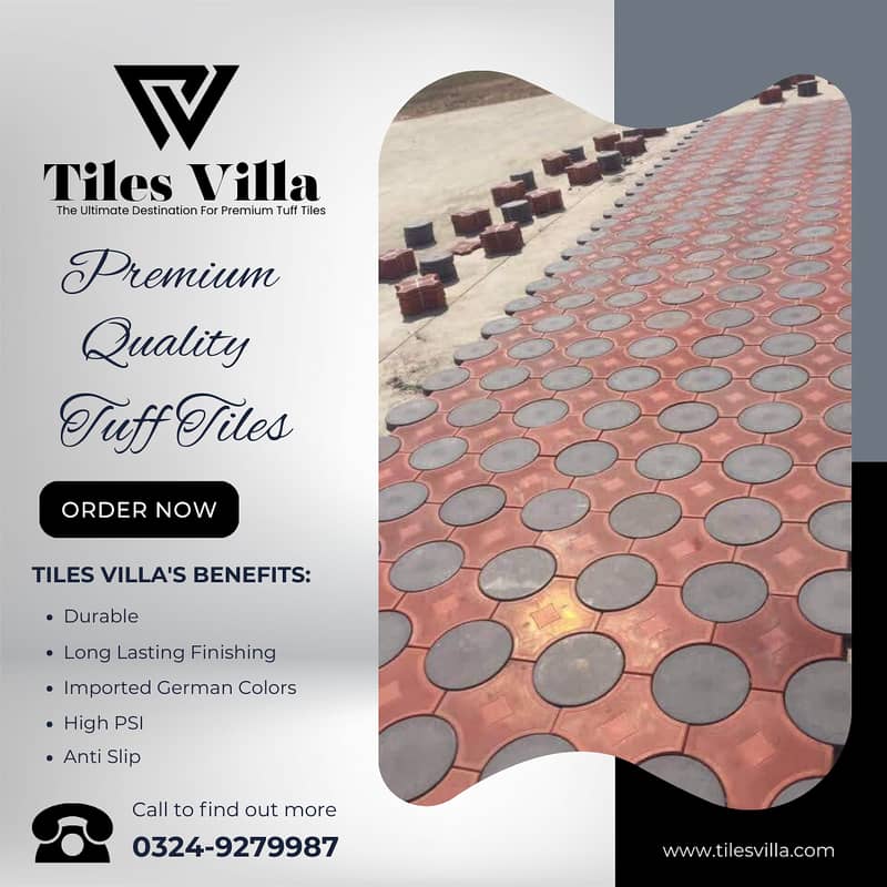 Car Porch Tiles / Tuff Tiles / Parking Tiles / Exterior Tiles 11