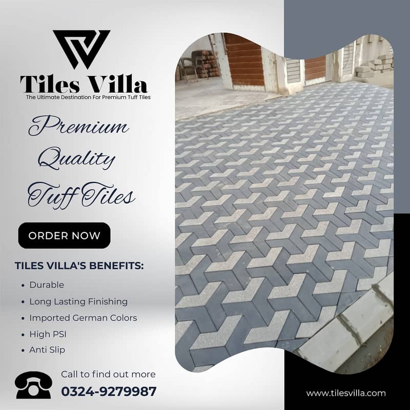 Car Porch Tiles / Tuff Tiles / Parking Tiles / Exterior Tiles 13