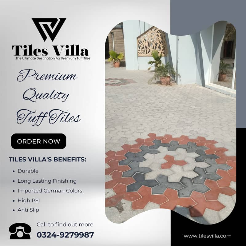 Car Porch Tiles / Tuff Tiles / Parking Tiles / Exterior Tiles 14