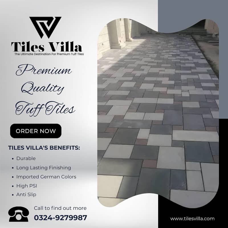 Car Porch Tiles / Tuff Tiles / Parking Tiles / Exterior Tiles 15
