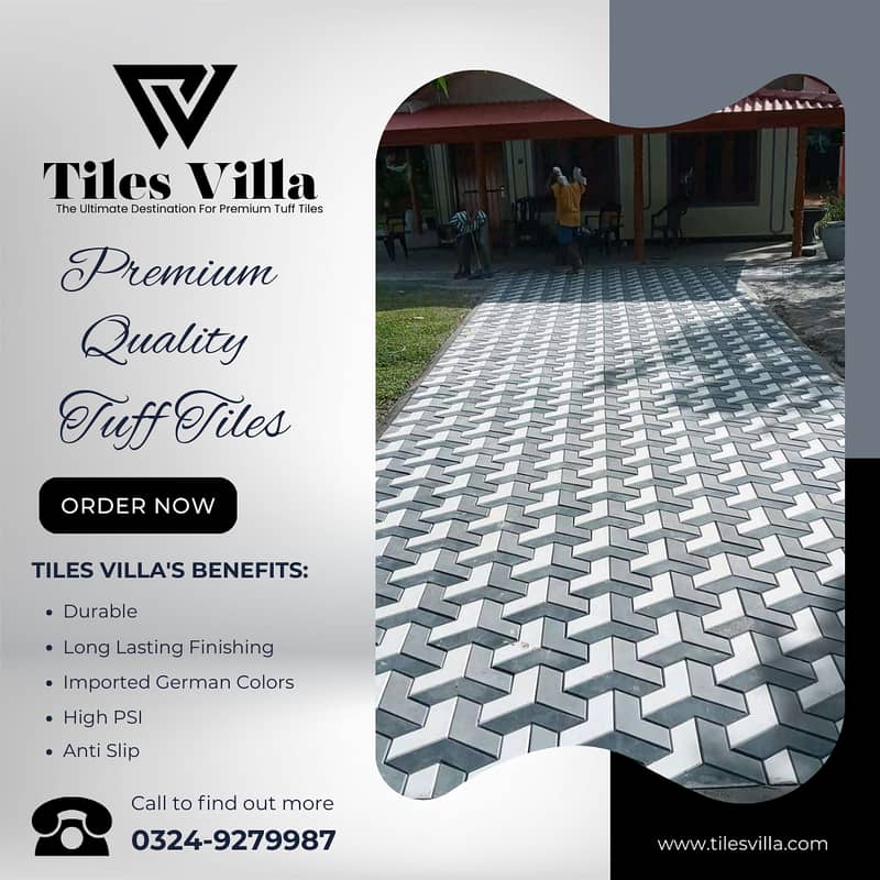 Car Porch Tiles / Tuff Tiles / Parking Tiles / Exterior Tiles 16