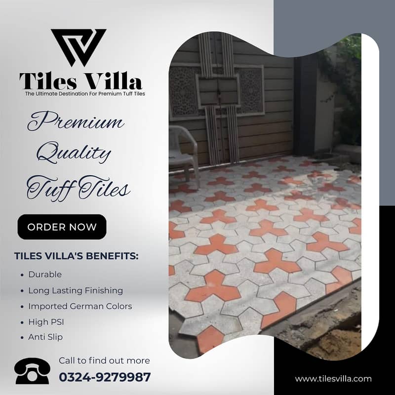 Car Porch Tiles / Tuff Tiles / Parking Tiles / Exterior Tiles 18