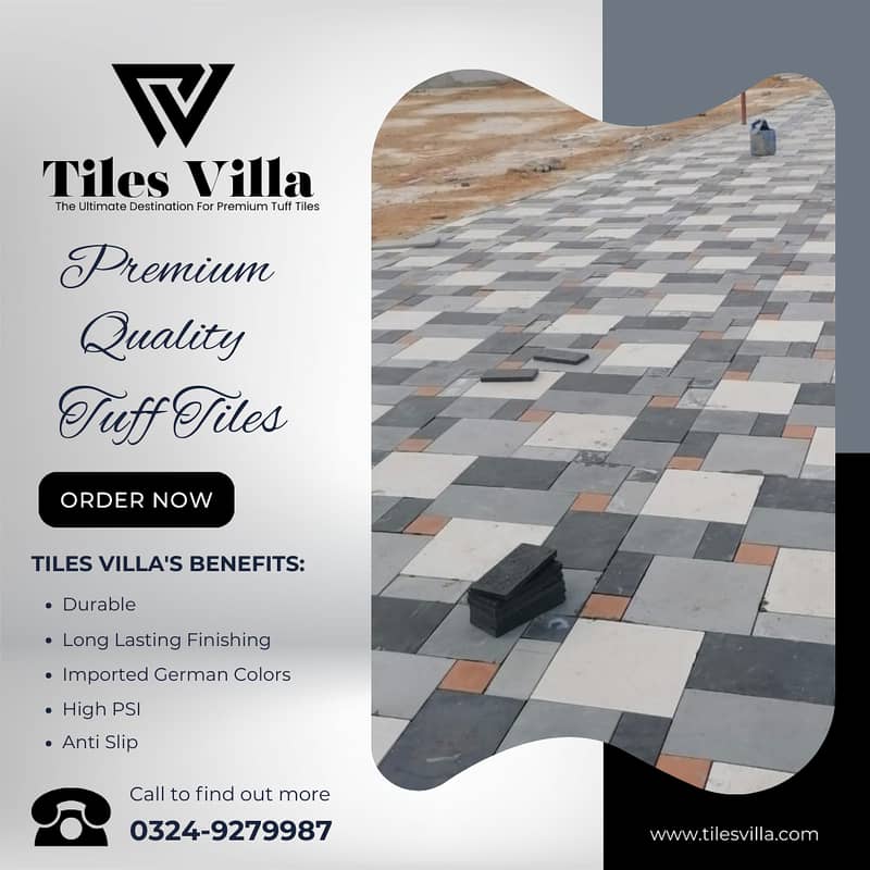 Car Porch Tiles / Tuff Tiles / Parking Tiles / Exterior Tiles 19