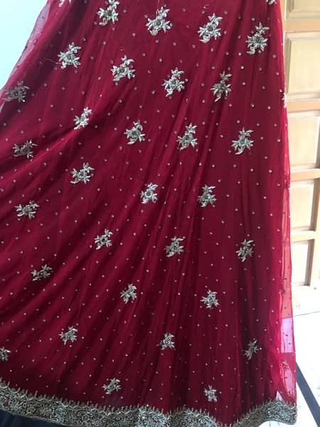 Bridal dress(red) good as new 4