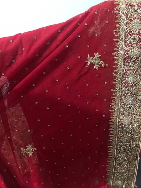 Bridal dress(red) good as new 6