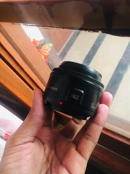 Canon 50mm lens f1.8 fresh all okay auto manual dual 4