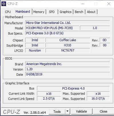 Core i5 9400F and MSI H310 PRO VHD PLUS Motherboard 1