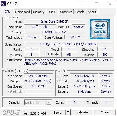 Core i5 9400F and MSI H310 PRO VHD PLUS Motherboard 2