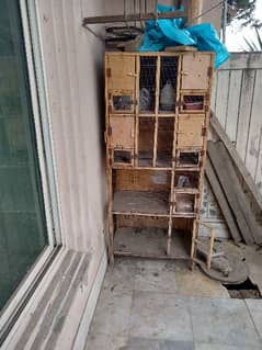 5portion heavy wood cage