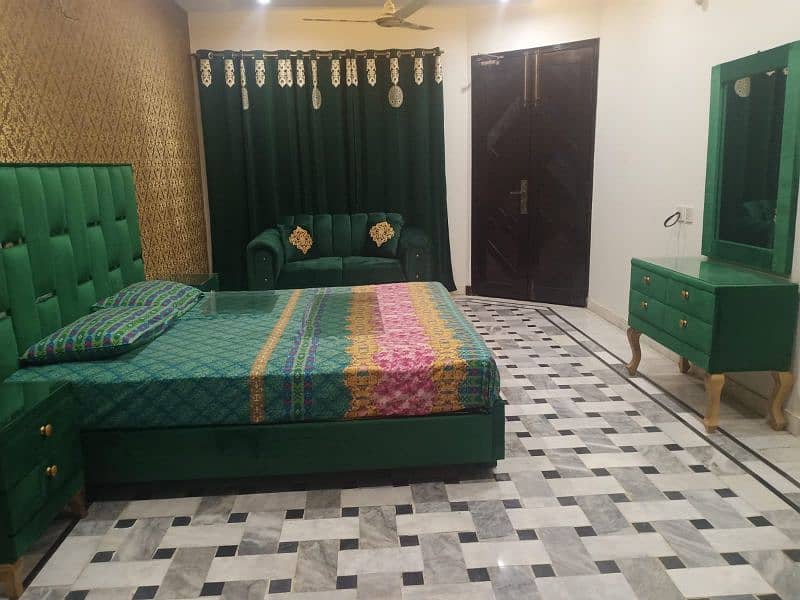 fully furnished house(daily weekly monthly) in johar town Lahore 9