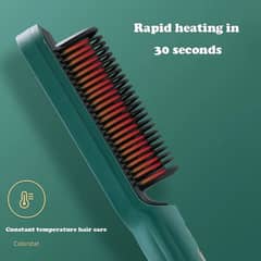 Hair Straightener Brush Curling Comb 2 In 1 Hair Hot Comb
