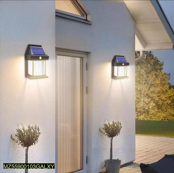 solar motion sensor light outdoor wall light 2