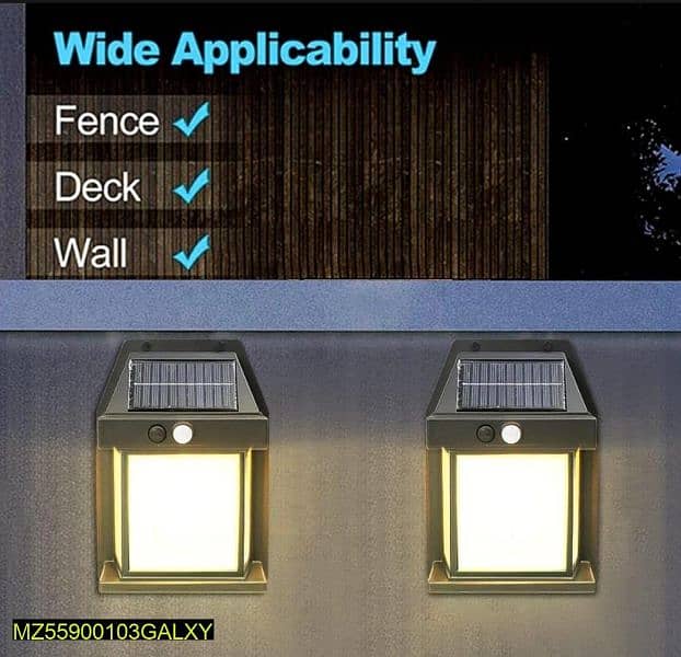 solar motion sensor light outdoor wall light 3