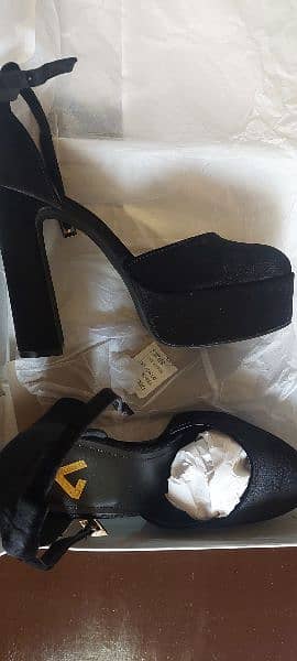 Brand New Black Platform High Heels Suede. Gothic Lolita Shoes. 2
