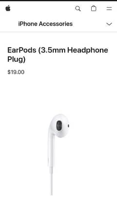 Original Apple hand free/EarPods 0