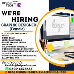Graphic Designer Required in international Firm