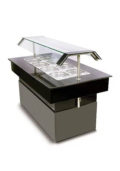 Bain Marie counter Salad bar commercial All Fryers available 7