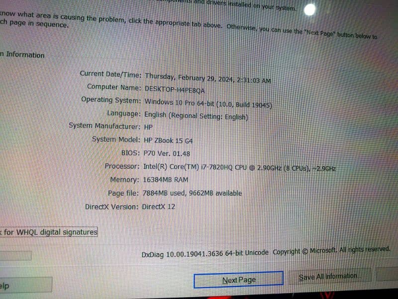 HP ZBOOK 15 G4 i7 7820HQ Touch Screen 8