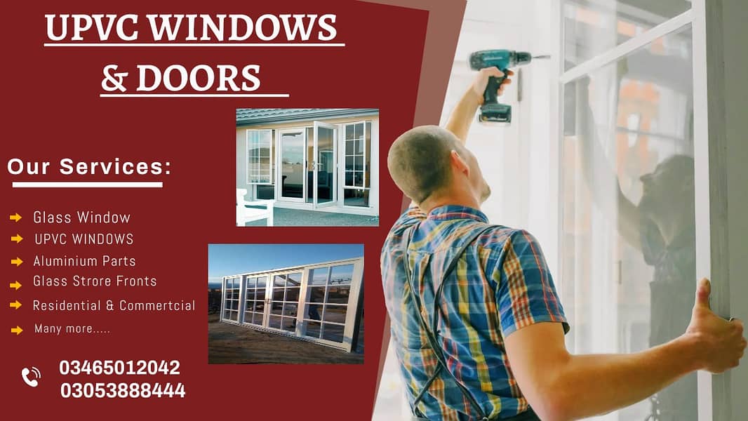 Aluminium window / Upvcdoors / Stainless steel railling / Glass Door 10