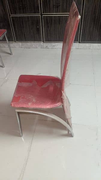 Red Leather chairs for sale 1