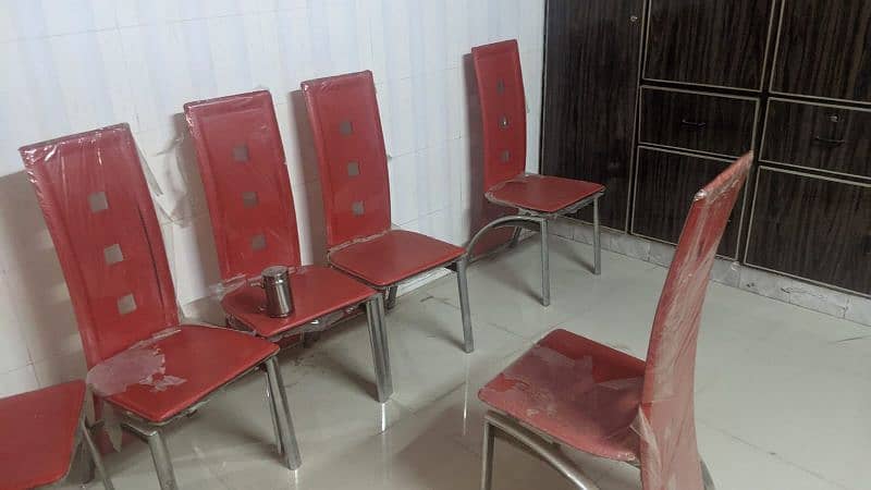 Red Leather chairs for sale 2