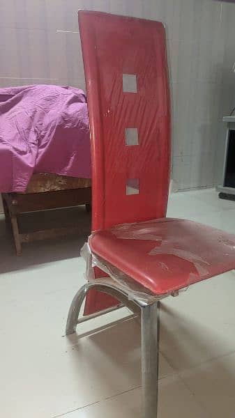 Red Leather chairs for sale 4