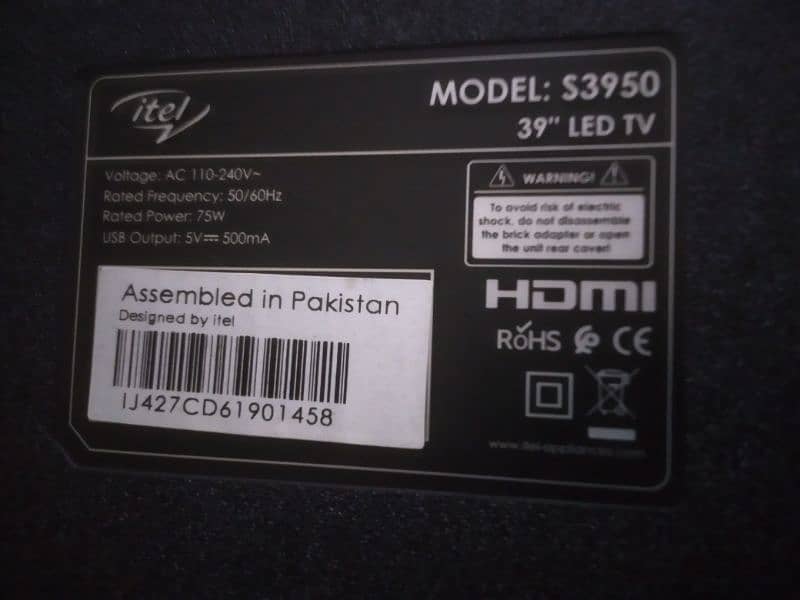 40"itel simple led tv 1